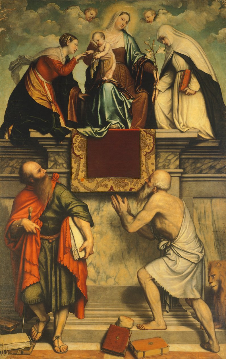 Madone en majesté avec l
