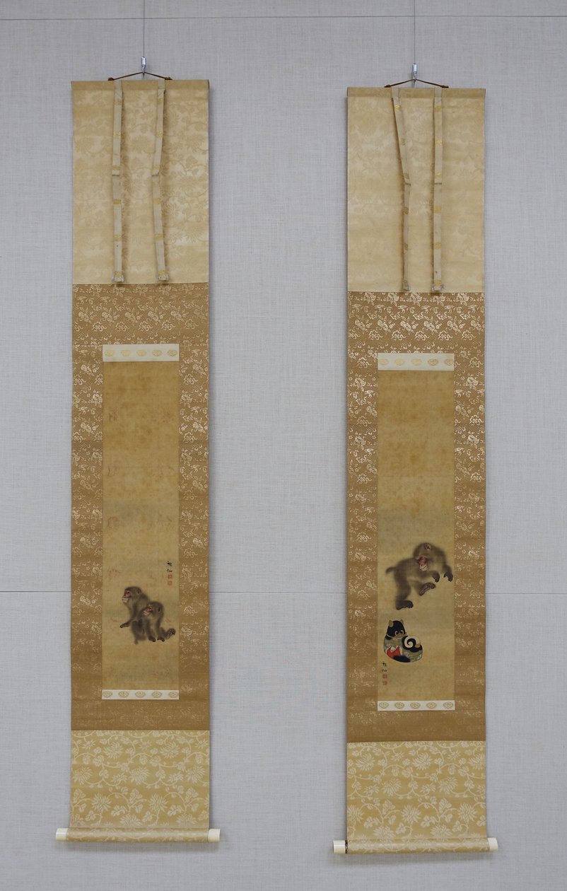Singes en train de jouer - Mori Sosen