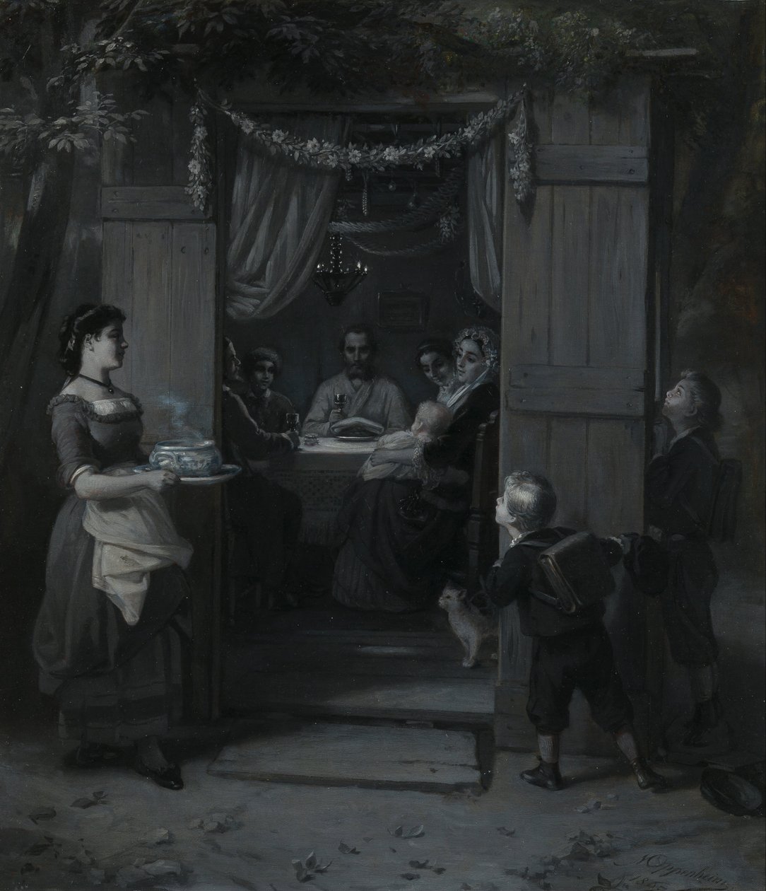 Souccot (Fête des Tabernacles) - Moritz Daniel Oppenheim