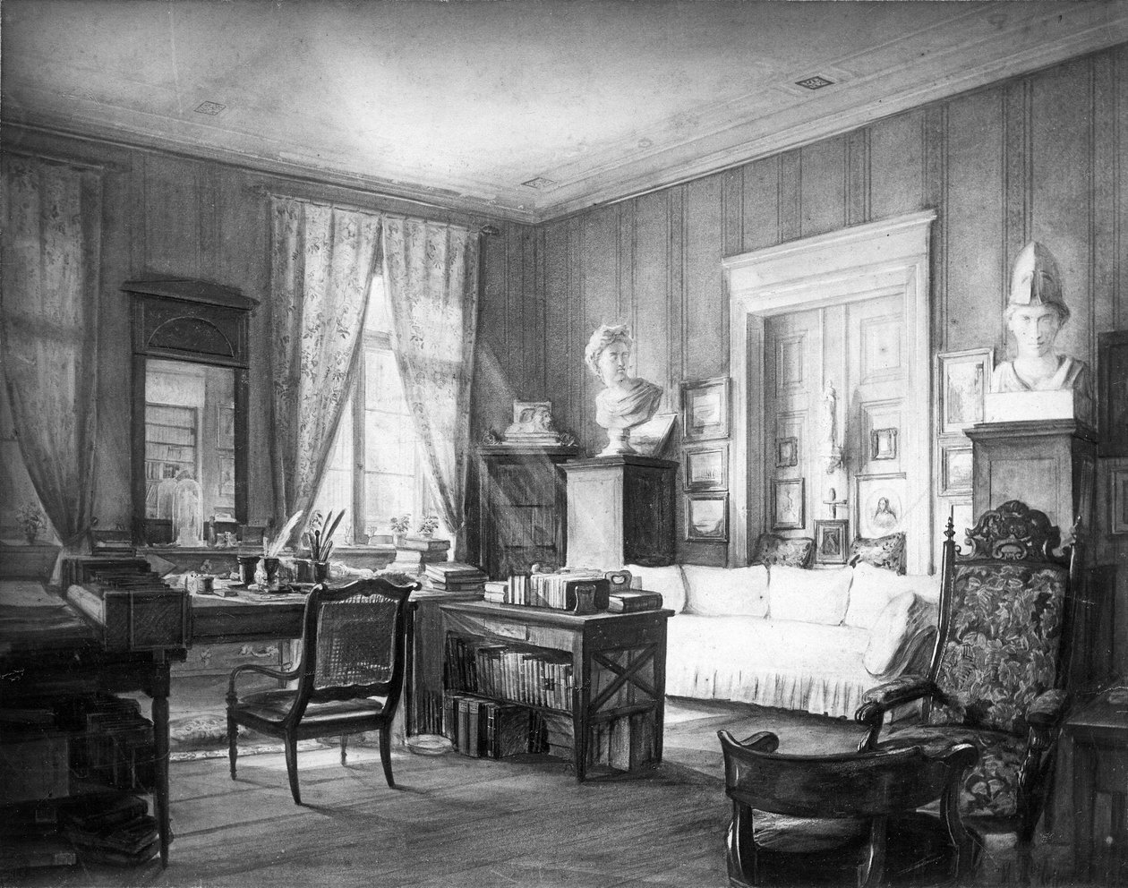 Le bureau de Wilhelm Grimm au numéro 7 de la Linkstraße à Berlin - Moritz Hoffmann