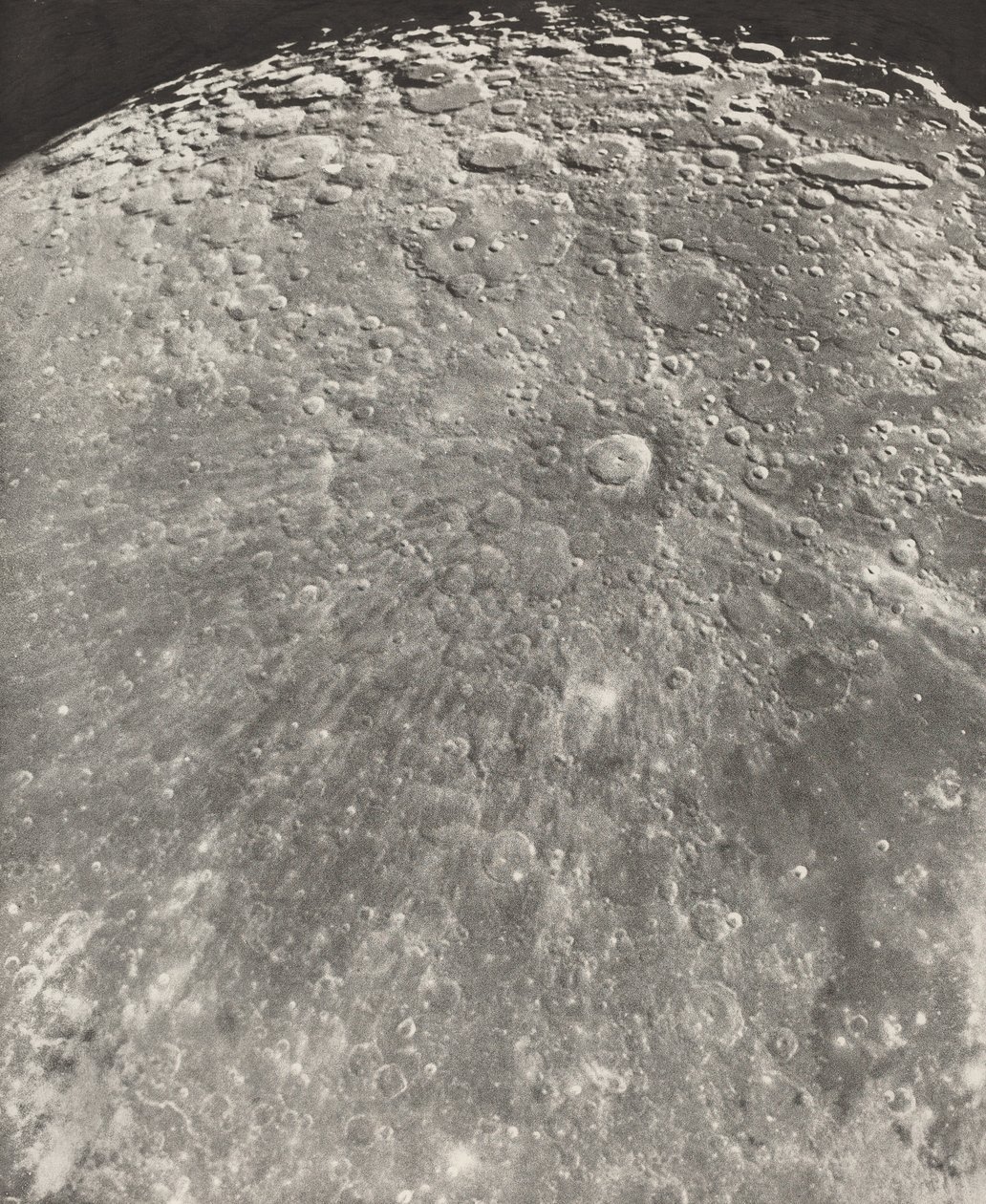 Photographie Lunaire Rayonnement de Tycho - Phase Croissante,1899 (photo) - Moritz & Puiseux Pierre Henri (1855 1928) Loewy