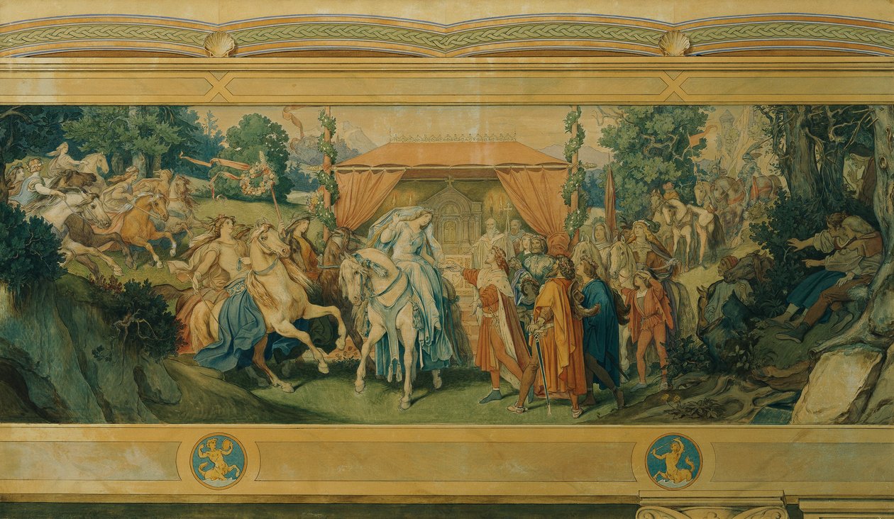 La belle Mélusine : III. La mariée - Moritz Ludwig von Schwind