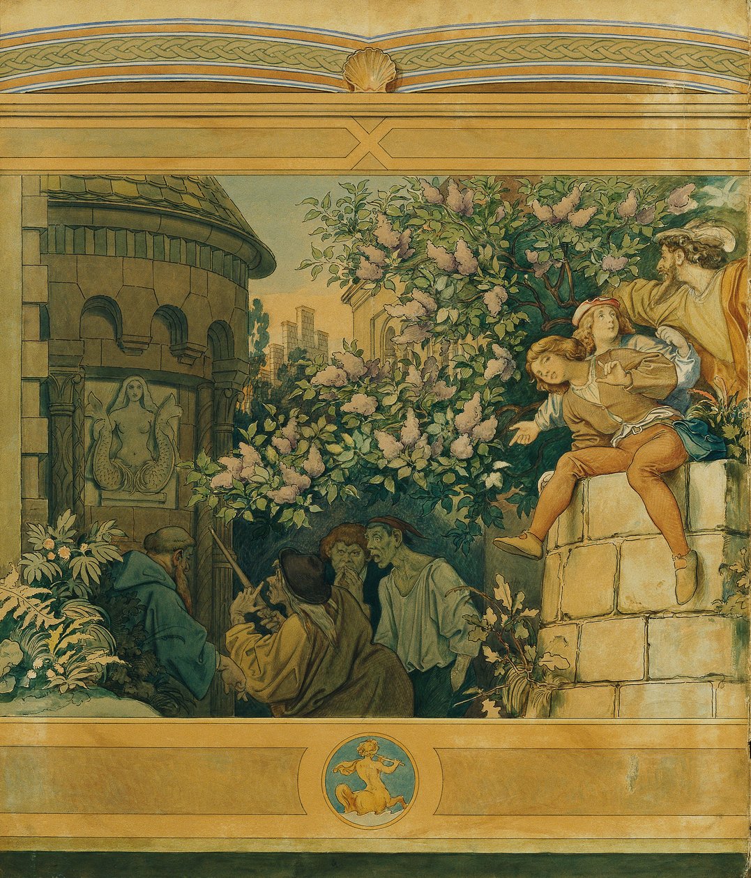 La belle Mélusine : VI. Les mauvaises langues - Moritz Ludwig von Schwind