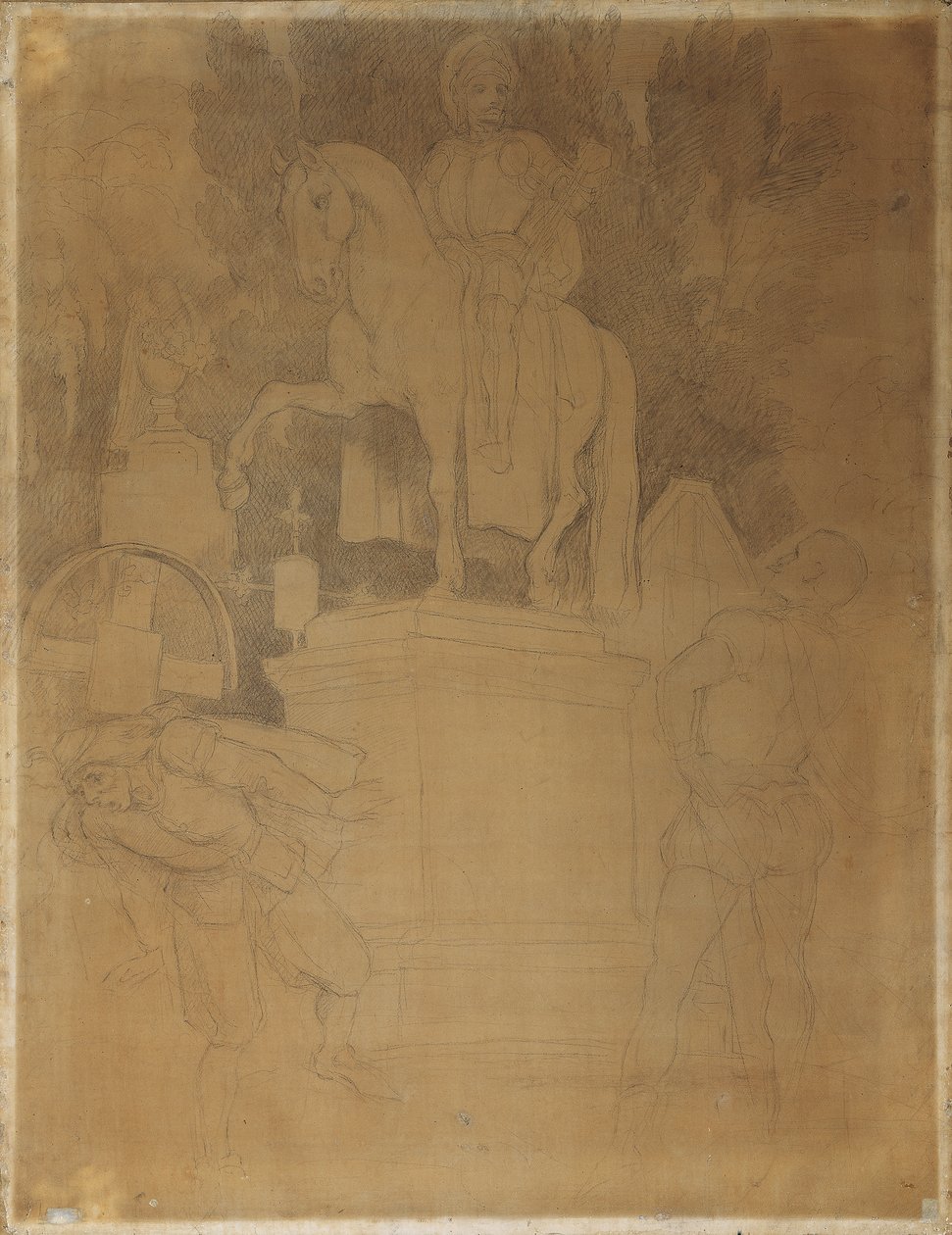 Scène de cimetière de l