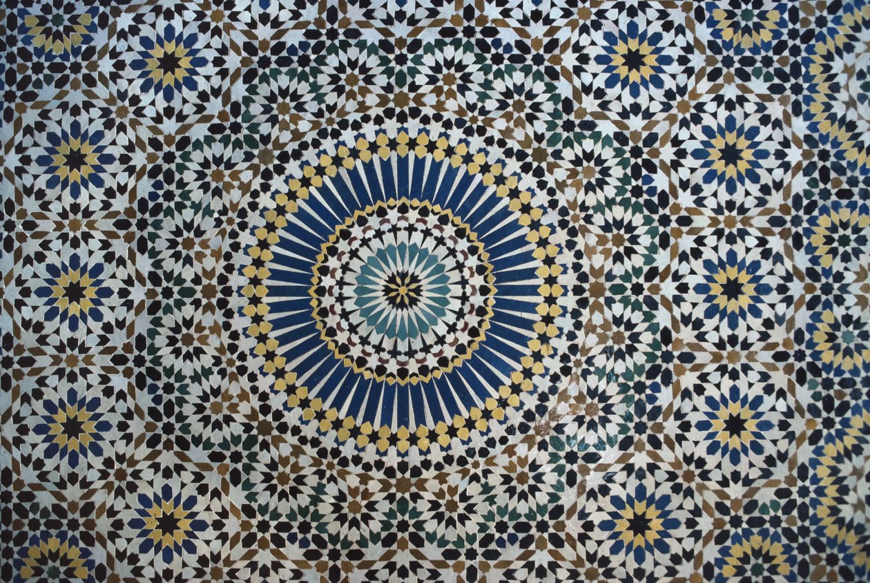 Kasbah de Thami El Glaoui, zellige, détail - Moroccan School