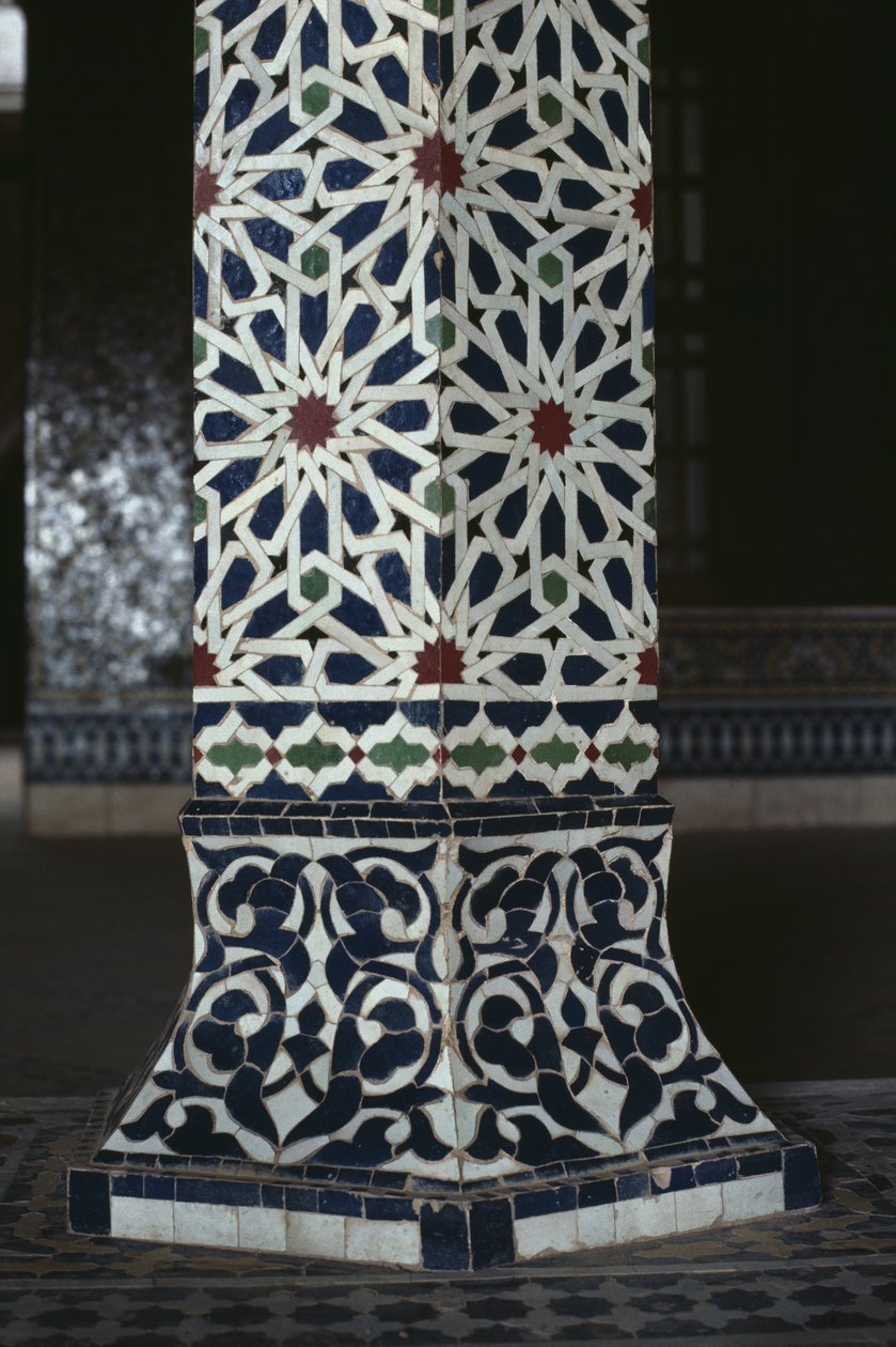 Kasbah de Thami El Glaoui, zellige, détail - Moroccan School