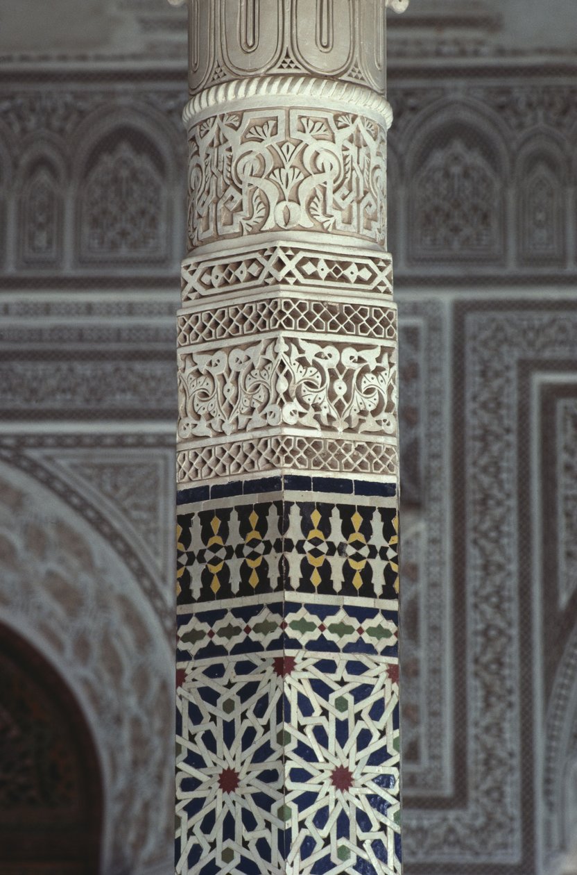 Kasbah de Thami El Glaoui, zellige, détail - Moroccan School