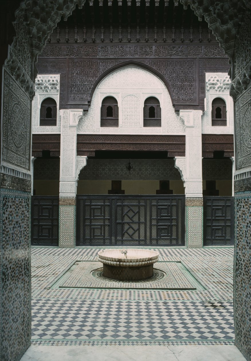 Madrasa Bou Inania, cour - Moroccan School