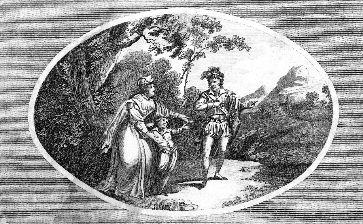La reine Margaret présentant son fils à un voleur pour protection - Morris