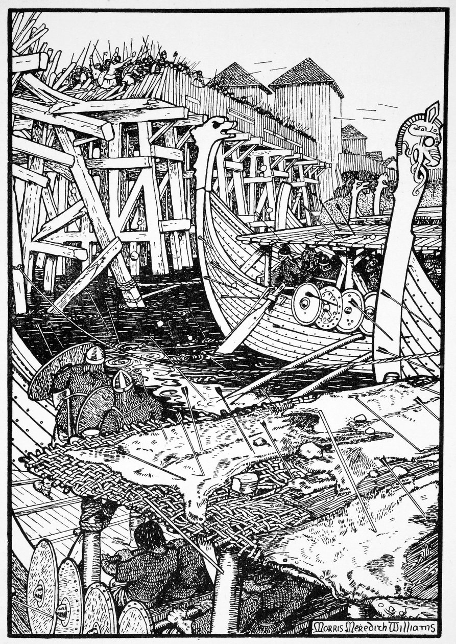 La Bataille du Pont de Londres, 1014, 1913 - Morris Meredith Williams