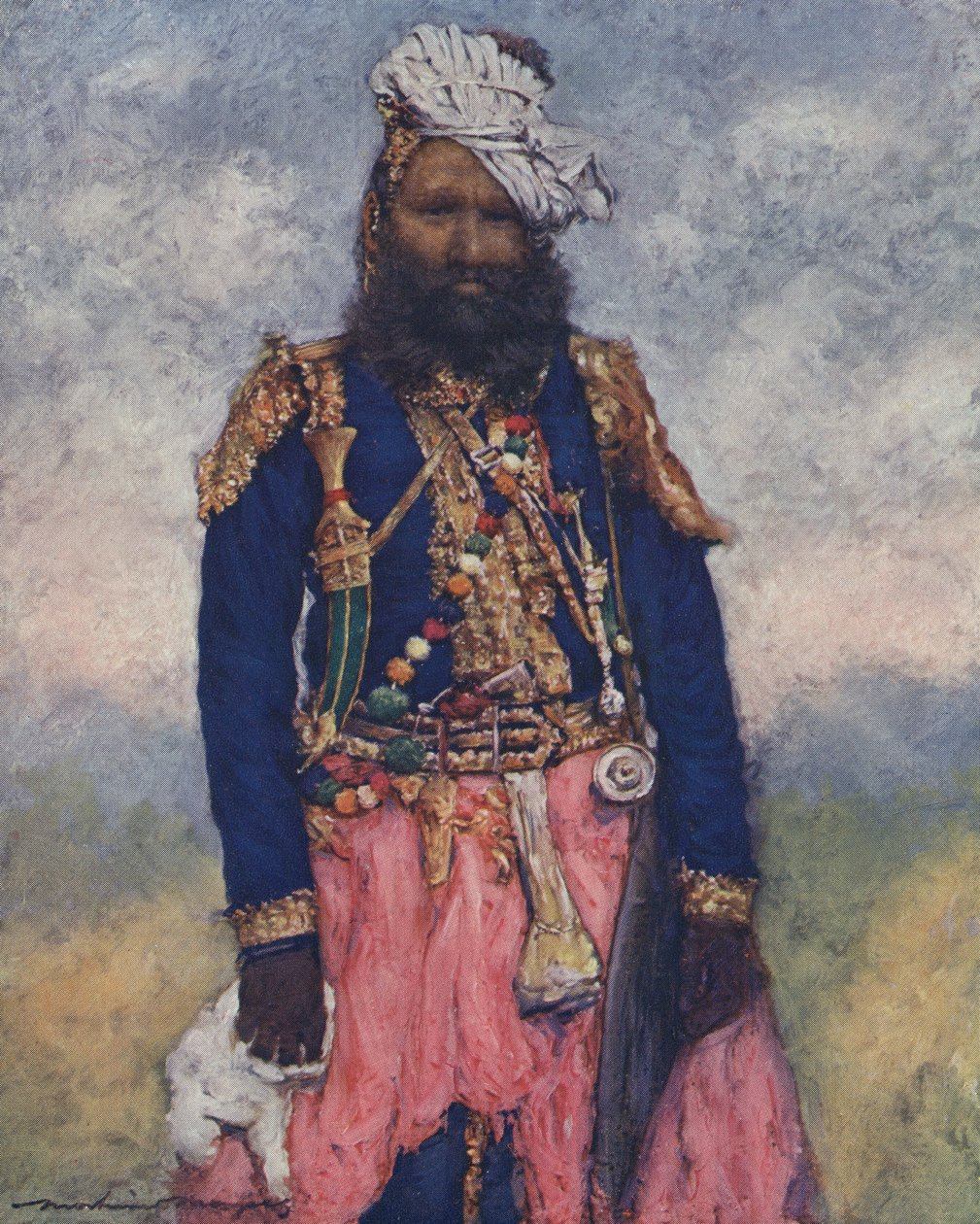 Soldat indien - début du 20e siècle - Mortimer Ludington Menpes