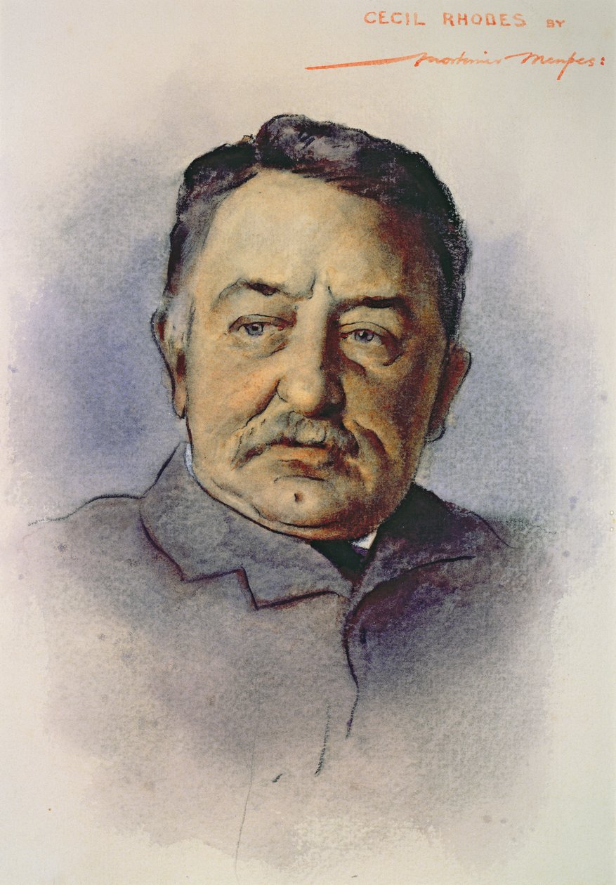 Portrait de Cecil Rhodes (1853-1902) - Mortimer Ludington Menpes