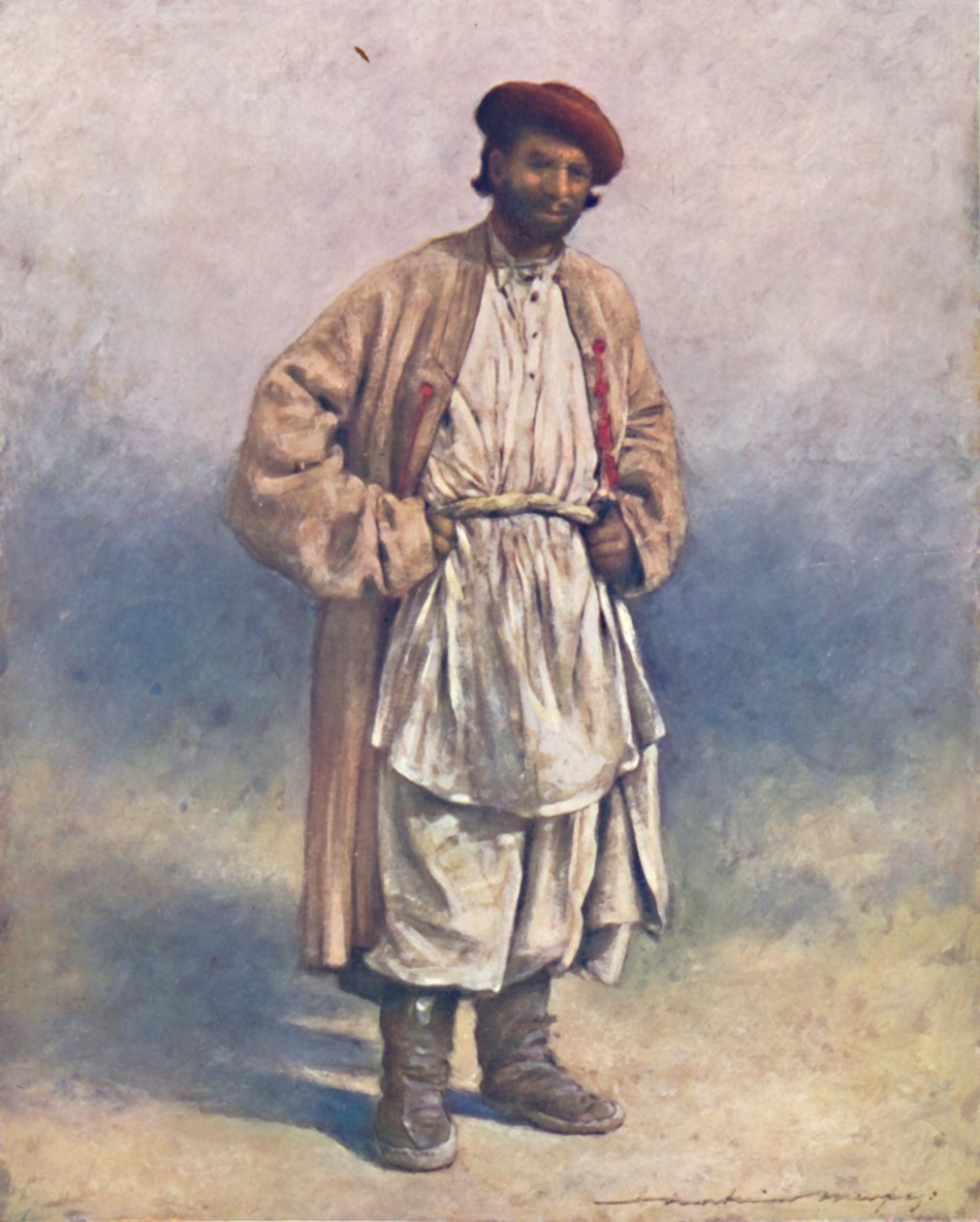 Un berger hindou des collines du Cachemire - Mortimer L Menpes