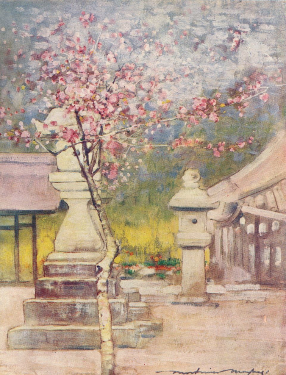 Fleur de pêcher, vers 1887, 1901 - Mortimer L Menpes