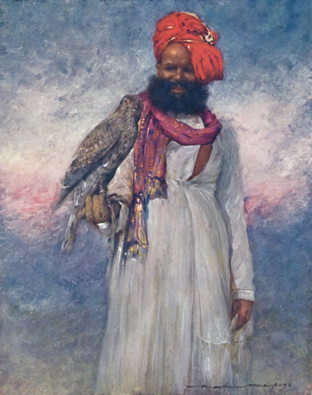 Un fauconnier de Rajgarh, 1903 - Mortimer Ludington Menpes