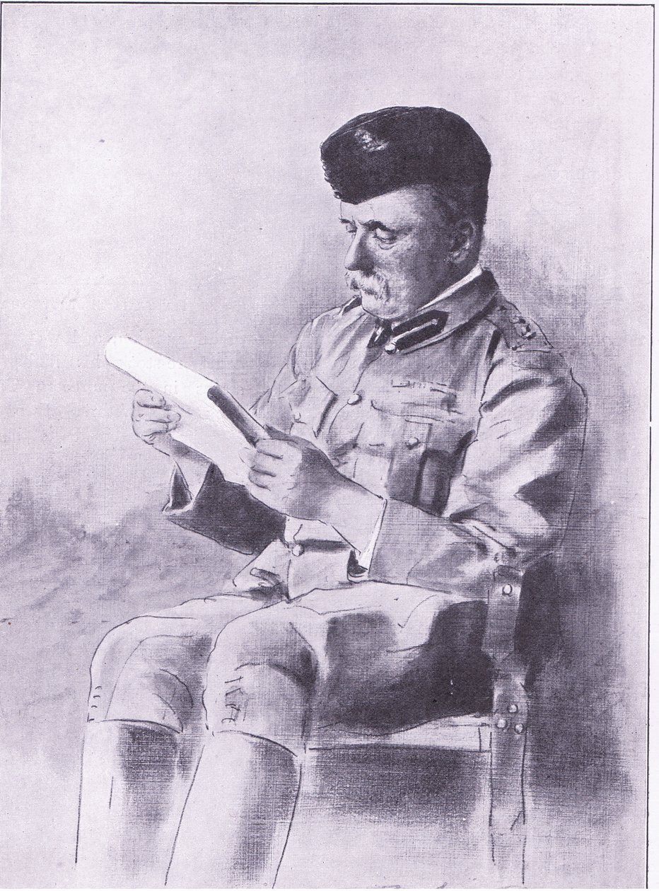 Colonel French, illustration de Après Pretoria : La guerre de guérilla, 1902 - Mortimer Ludington Menpes