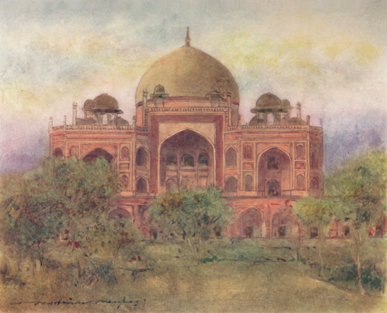 Tombe de Humayun, 1905 - Mortimer Ludington Menpes