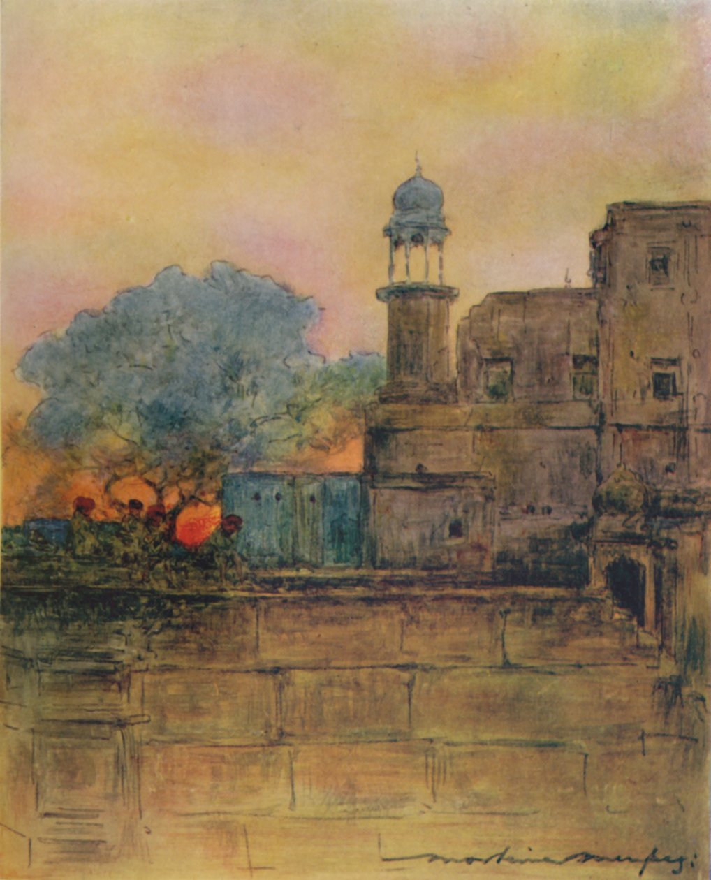Muttra, 1905 | Mortimer Ludington Menpes | Estampe d'art