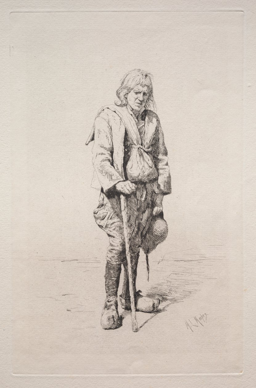 Homme avec Canne - Mortimer Menpes