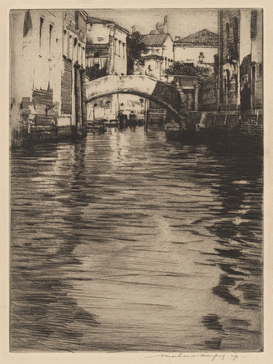 Reflets, Venise (Pont de Luciano, Grand Canal) - Mortimer Menpes