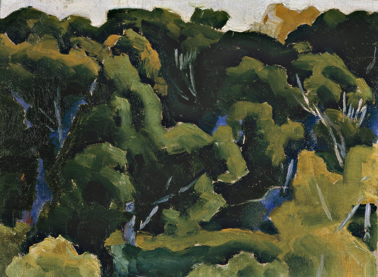 Paysage en vert, vers 1911-1912 - Morton Livingston Schamberg