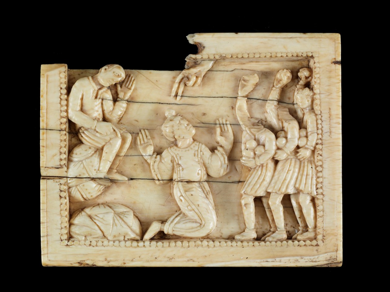 La lapidation de Saint Étienne, vers 1100 - Mosan School