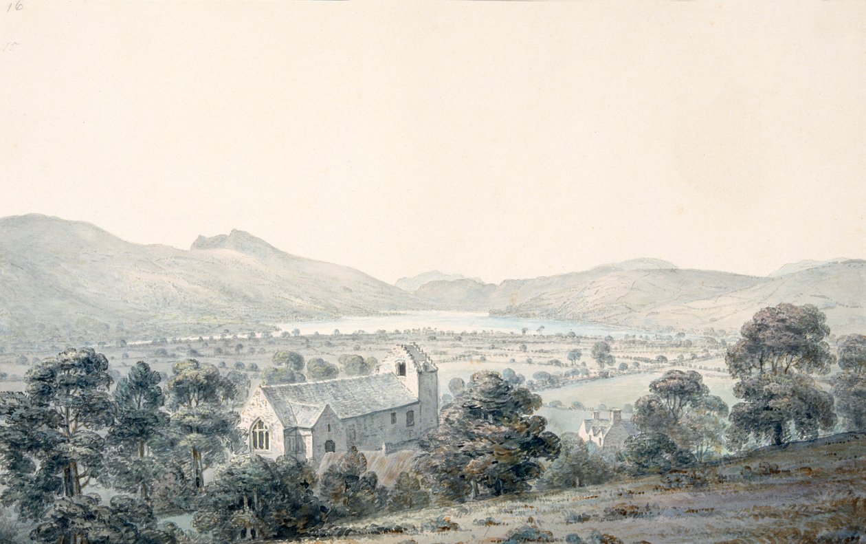 Vue de Bala Pool, Llyntagit, depuis l