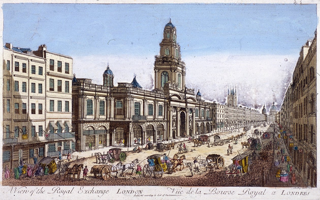 Bourse royale, 2ème extérieur, Londres, 1761 - Mothey Lairee