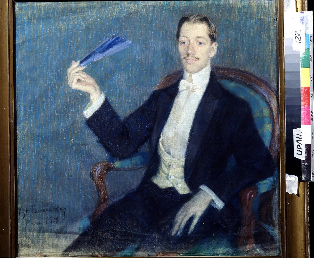 Portrait du poète Nicolay Gumilyov - Mstislav Vladimirovich Farmakovsky