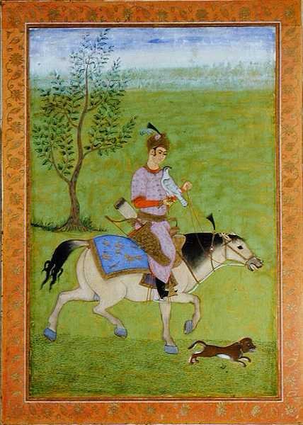 Un prince chassant à cheval, de l