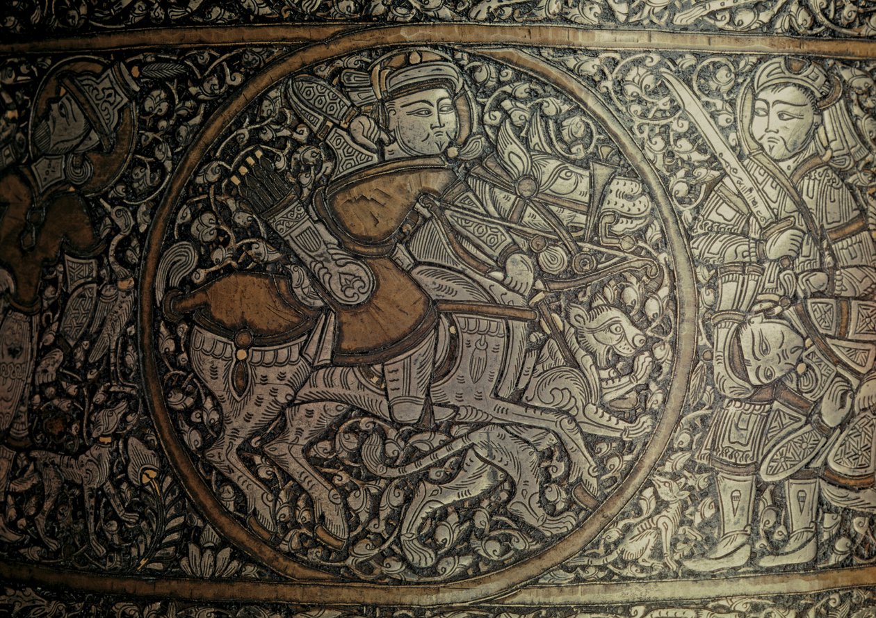 KNIGHT MAMLUK : Art syrien. Détail d