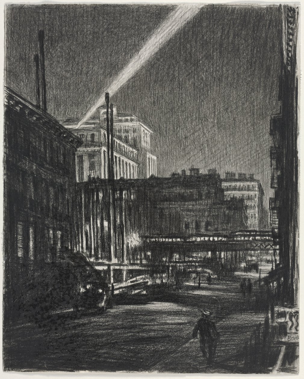 Nuit de New York (recto) - Muirhead Bone