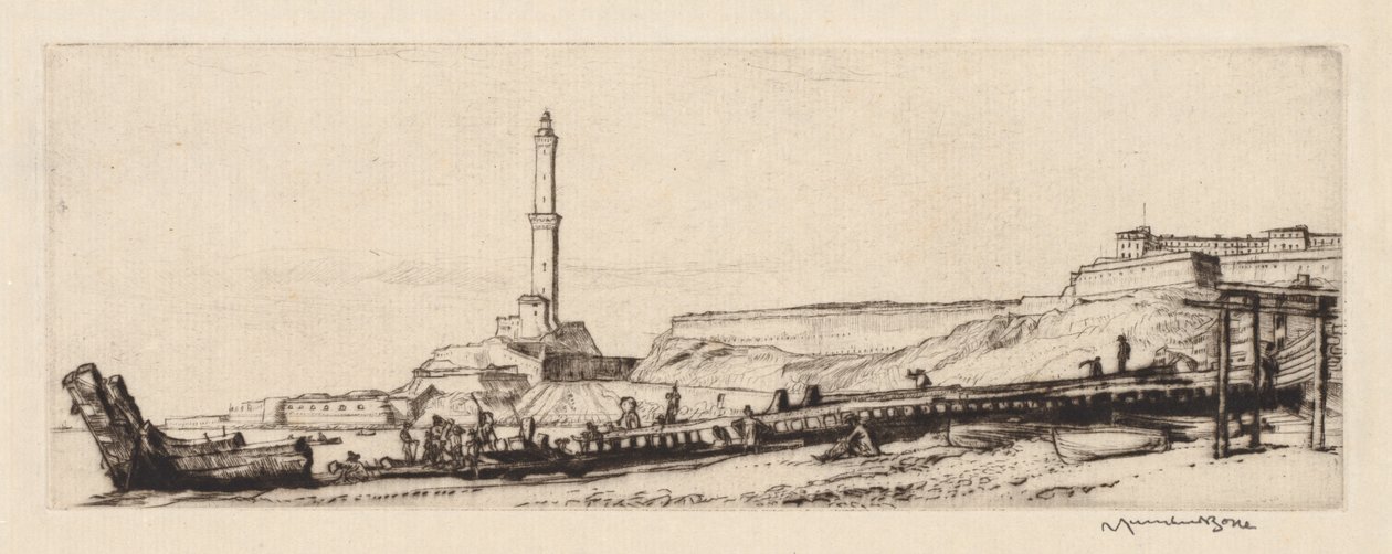 The Langterna, Gênes - Muirhead Bone