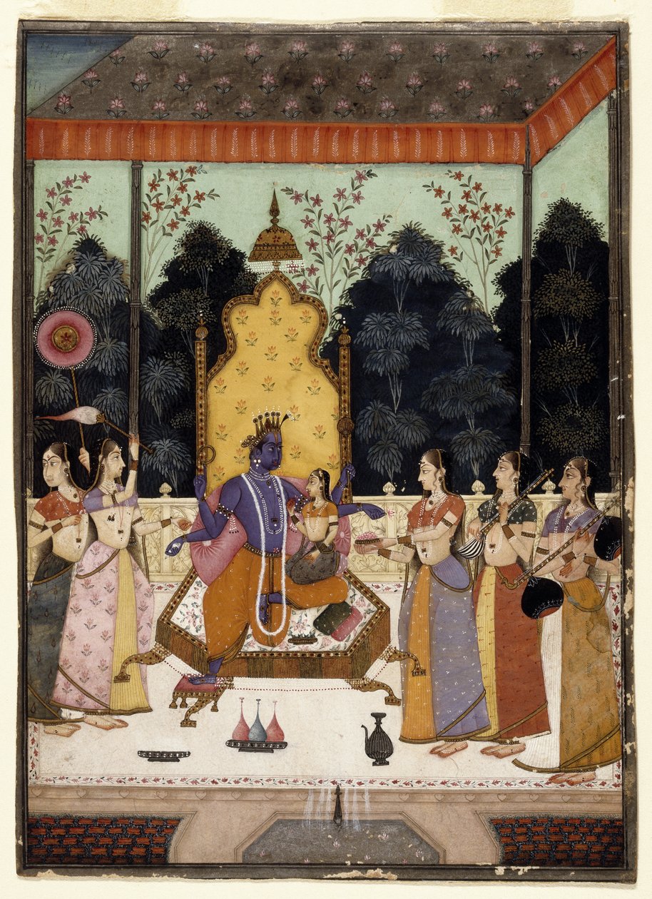 Vaikuntha Darshana, vers 1710-15 - Murad and Lupha Murad and Lupha