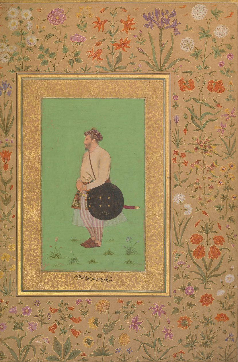 Portrait de Khan Dauran Bahadur Nusrat Jang, folio de l