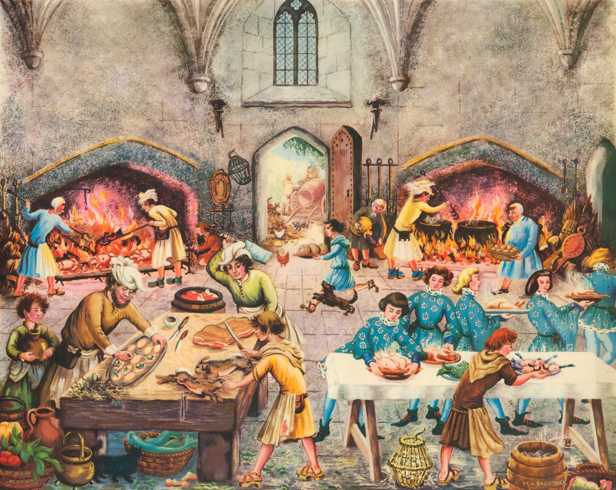 Cuisine (lithographie couleur) - Muriel Broderick