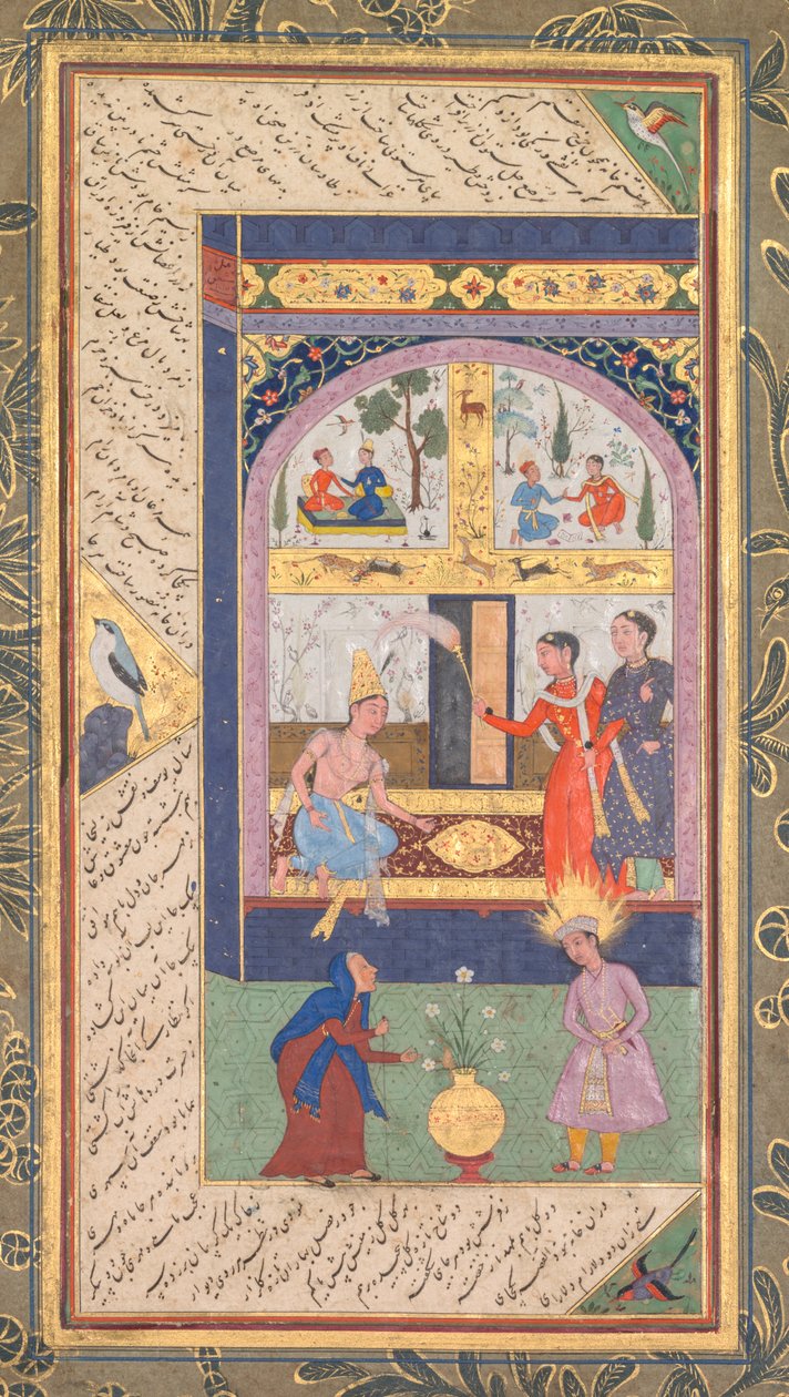 Zulaykha dans son palais et en vieille femme avec Joseph, d