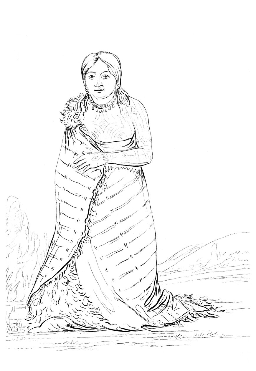 La Fontaine Pure, épouse du chef de la tribu Ponca, 1841 - Myers and Co
