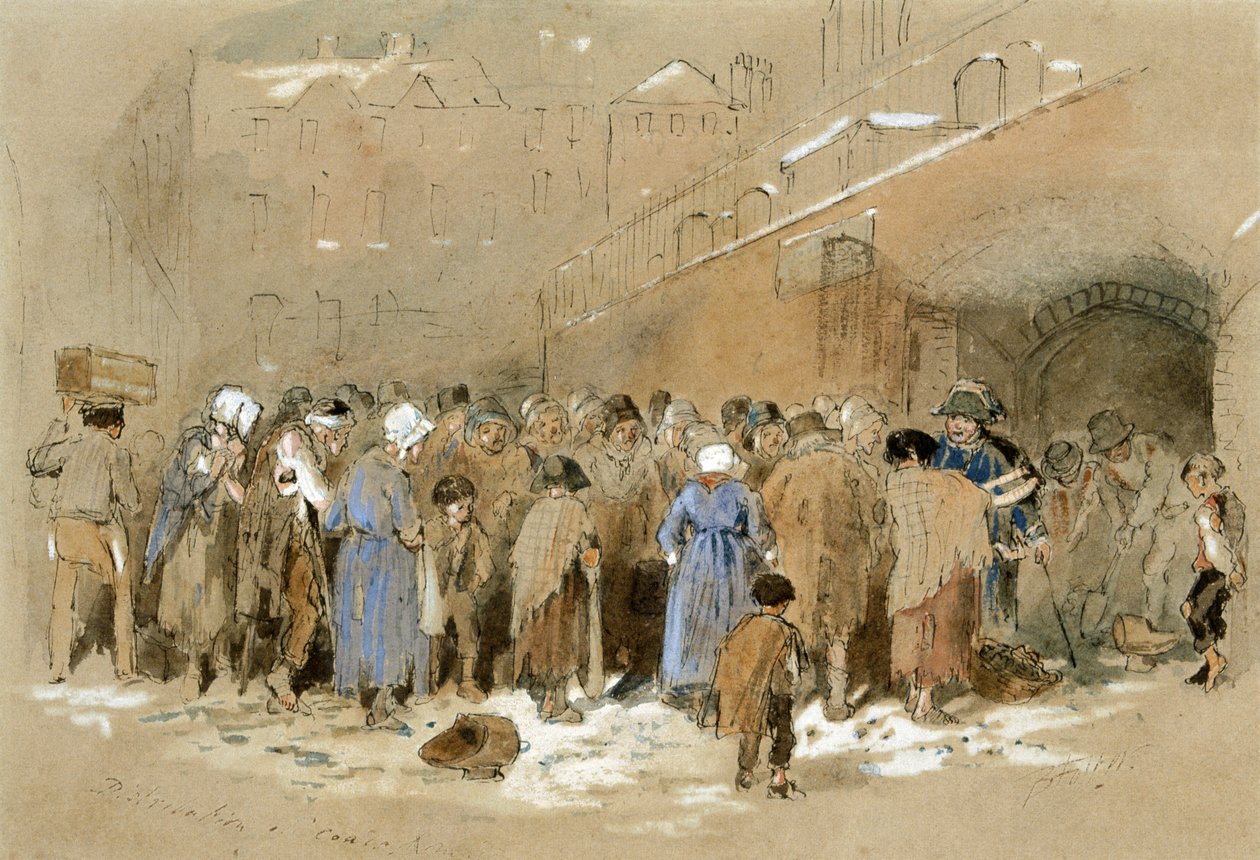 La distribution de charbon - Myles Birket Foster