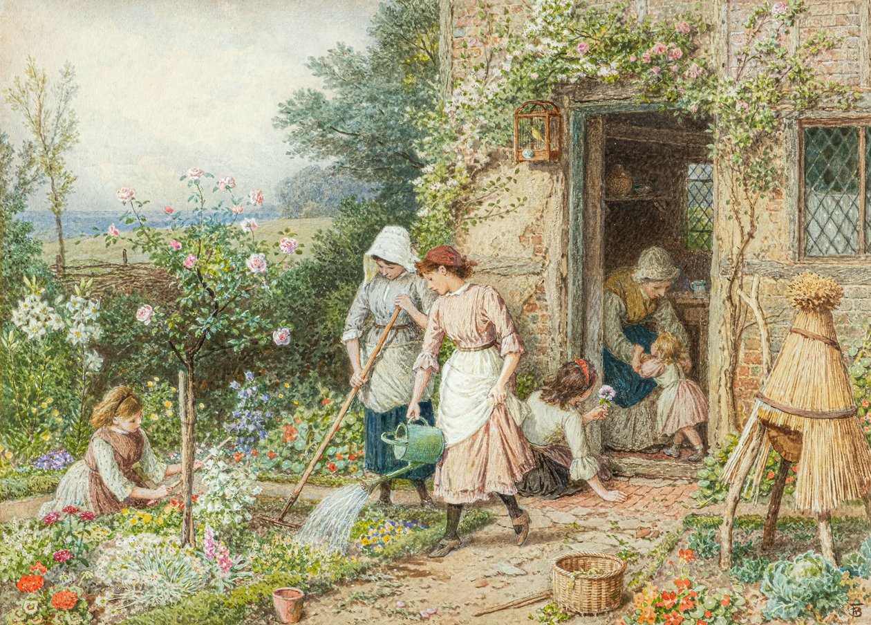 Les petits jardiniers - Myles Birket Foster