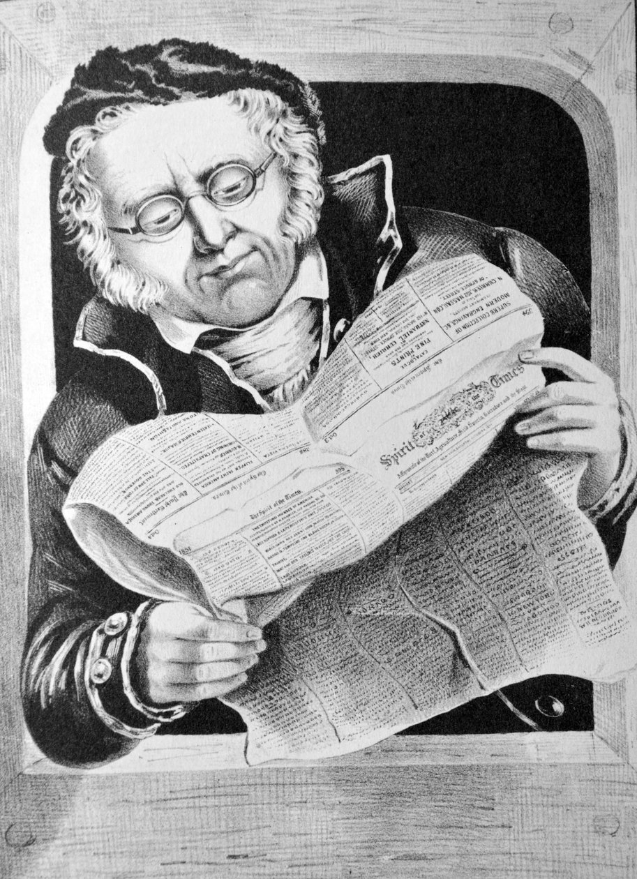 Illustration de Currier & Ives du 19ème siècle. Regardant à l