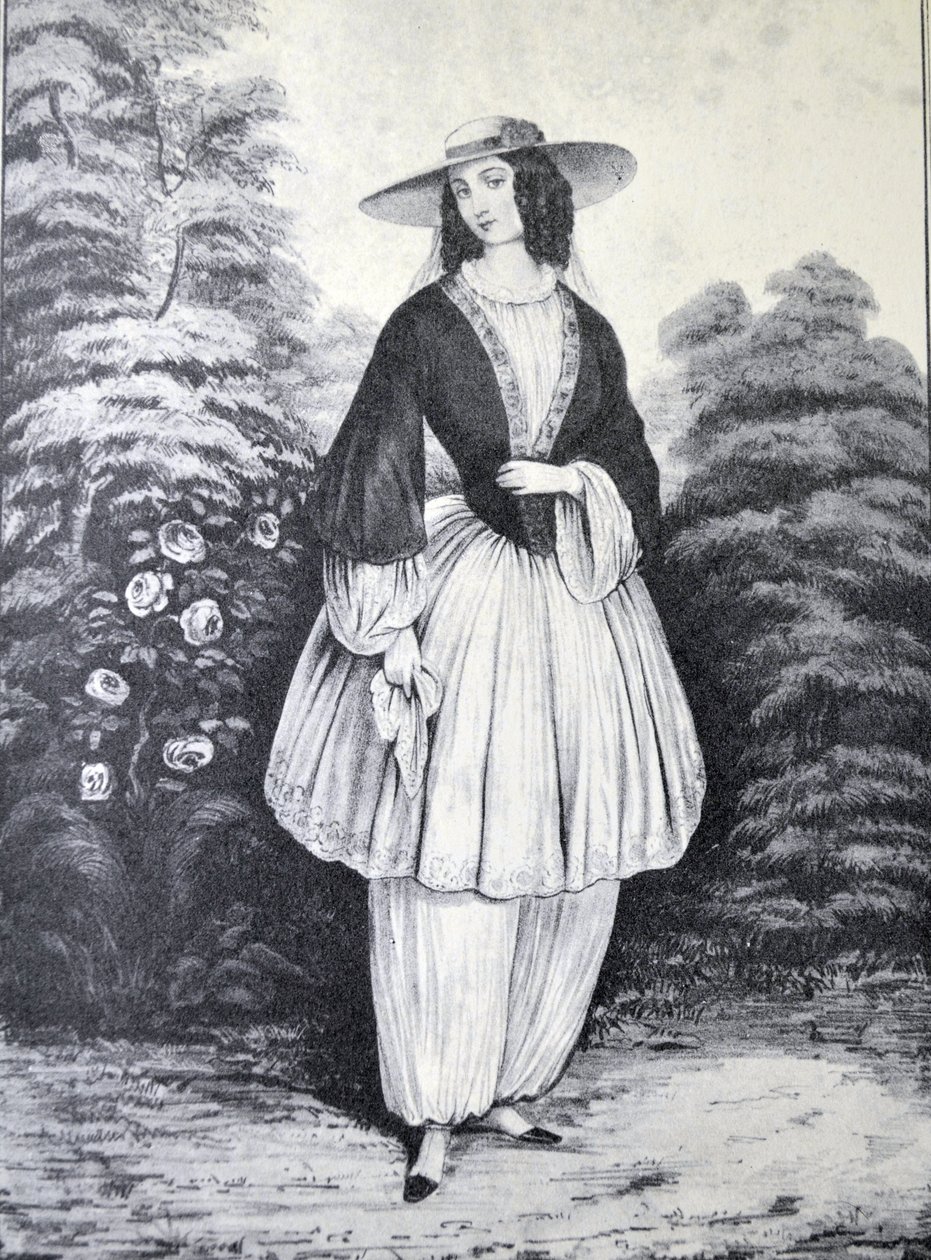 Le Costume Bloomer - N. and Ives, J.M. Currier