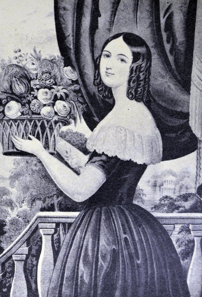 La marchande de fleurs - N. and Ives, J.M. Currier