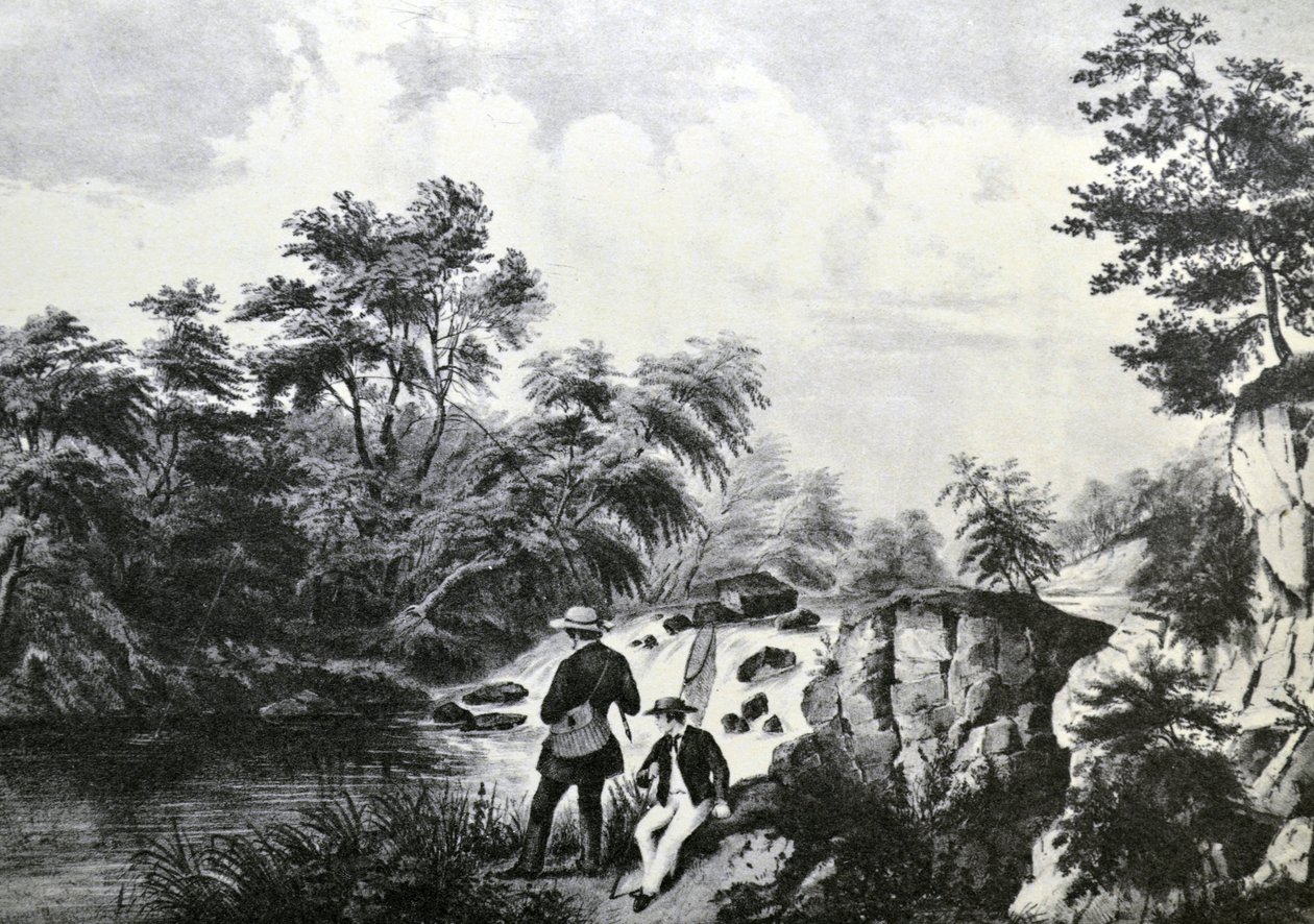 Le ruisseau à truites - N. and Ives, J.M. Currier