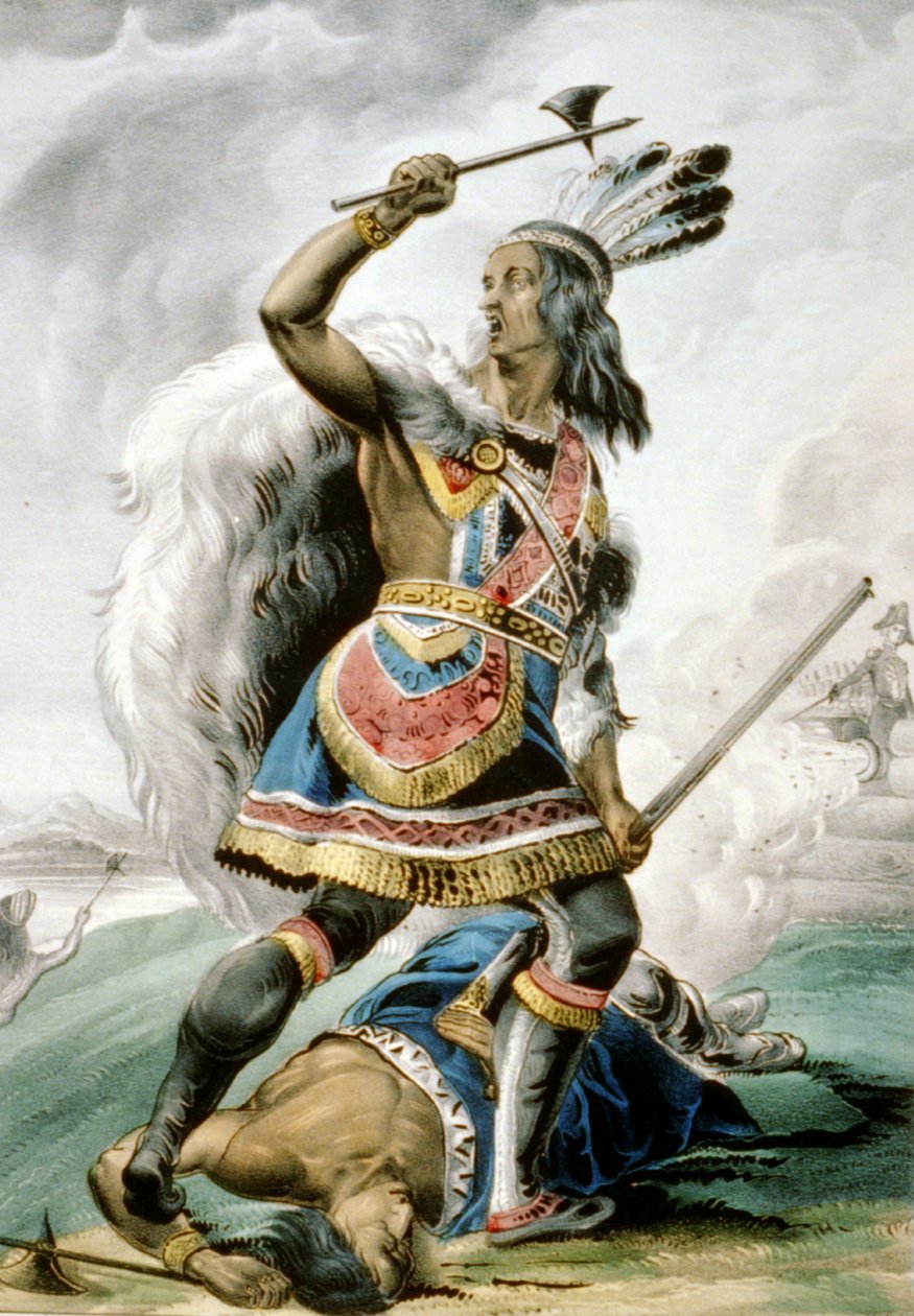 Guerrier indien, 1845 - N. and Ives, J.M. Currier