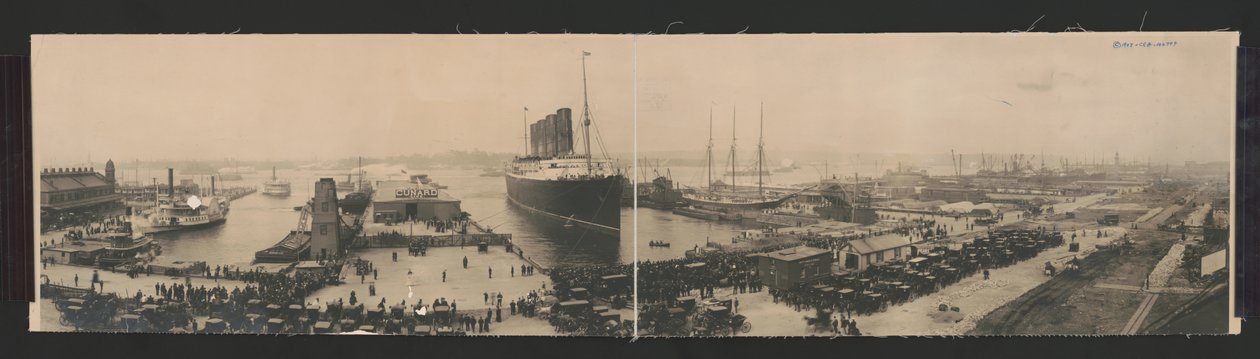 Le Lusitania à la fin du voyage record - N.W. Penfield
