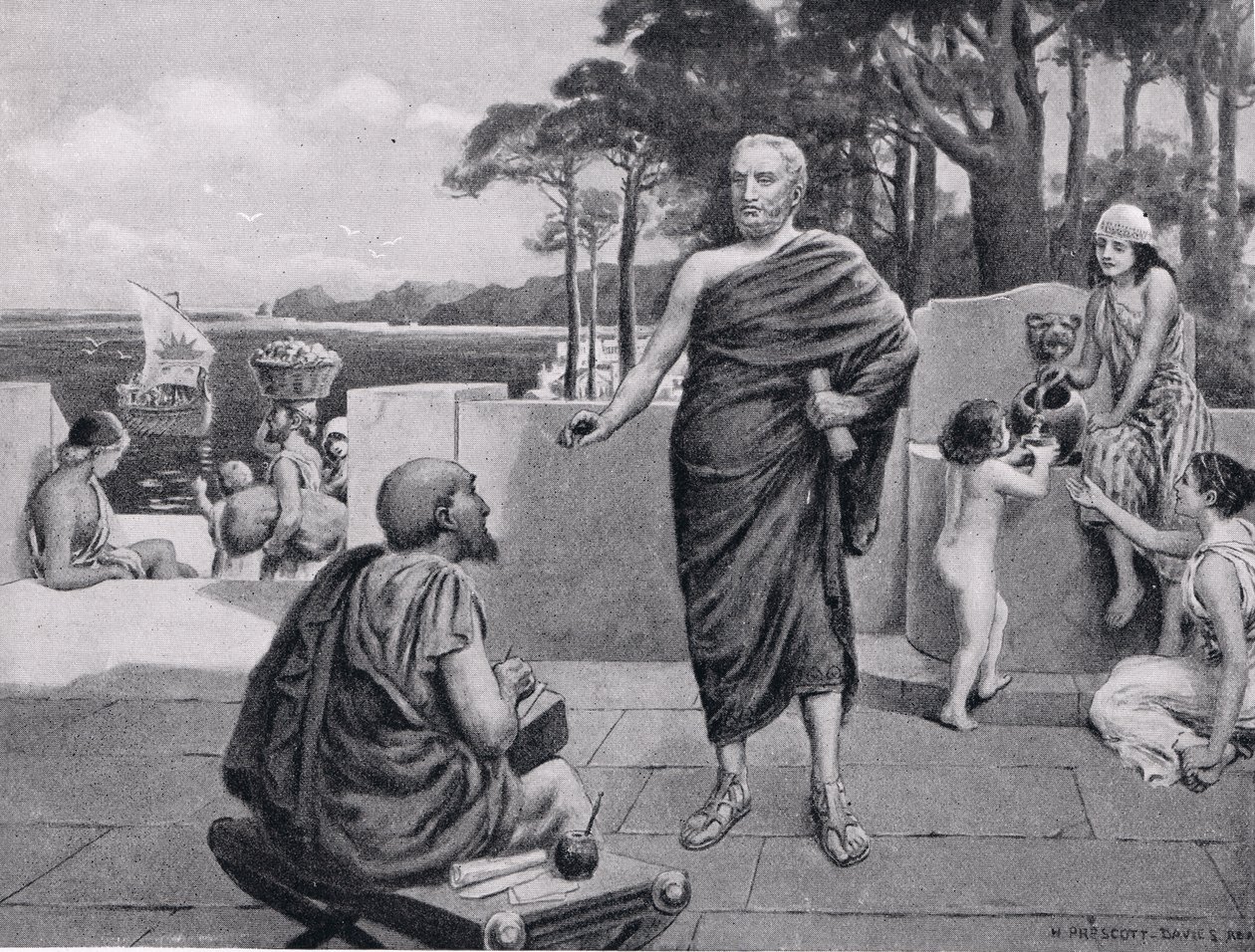 Thucydide en exil, illustration de l