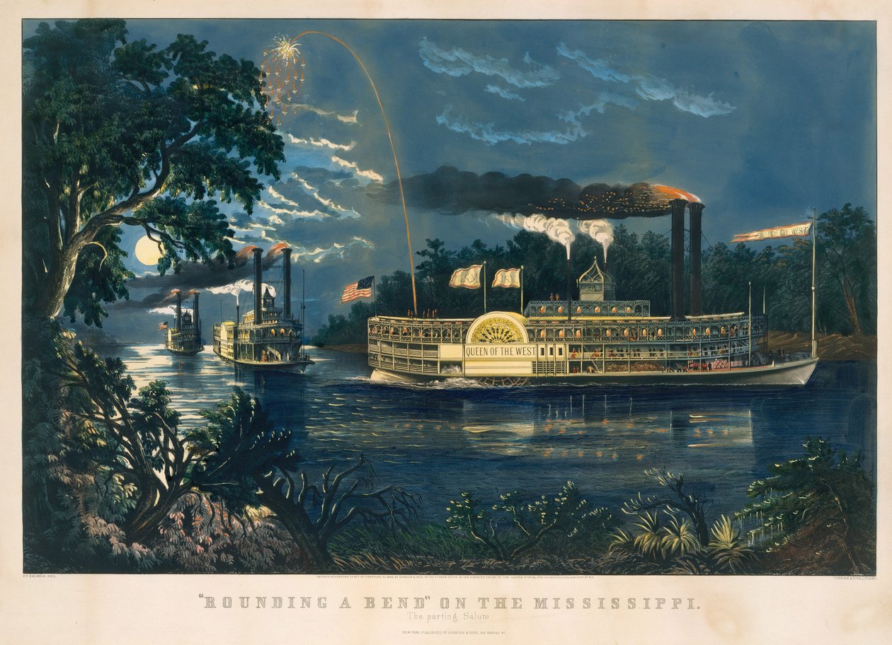 "Rounding a Bend" sur le Mississippi – Le Salut d