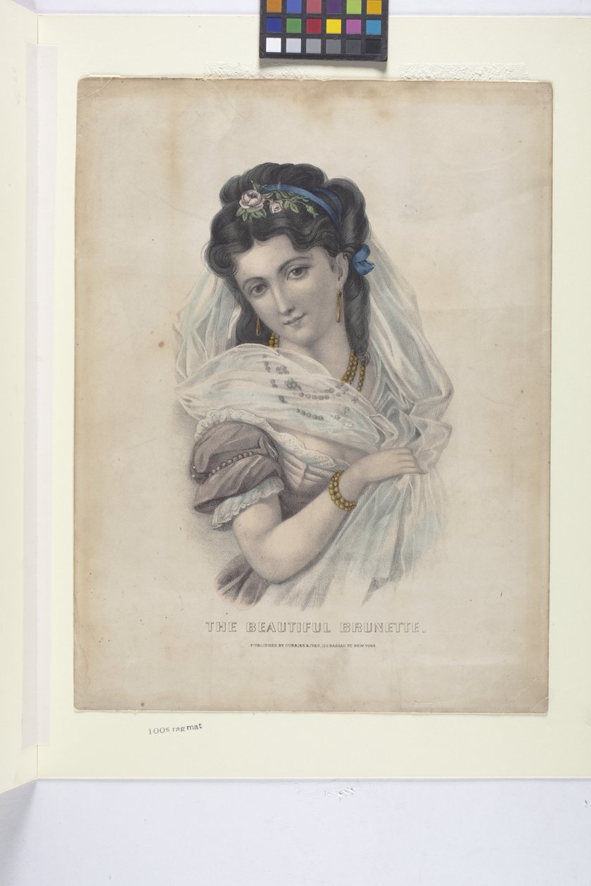 Belle brune - N. and Ives J.M. (1824 95) Currier