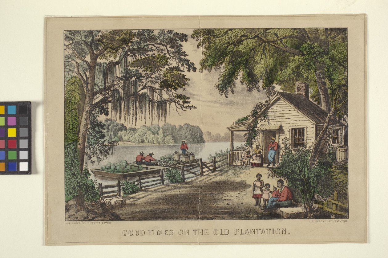 Les bons moments sur la vieille plantation - N. and Ives J.M. (1824 95) Currier
